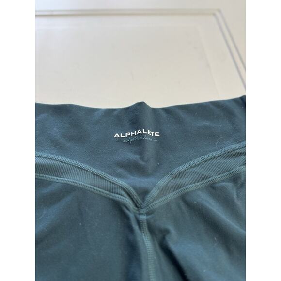 ALPHALETE Alphalux Wonder Bike Workout Shorts Blue Green Size M (no Tag) - Picture 3 of 5